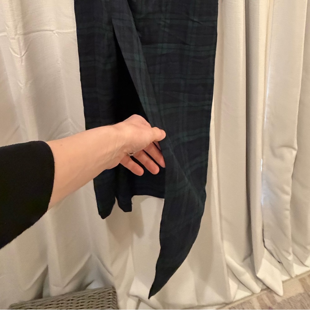 Antonio Melani X Born On Fifth - Plaid One-Shoulder Gown - Picture 7 of 8